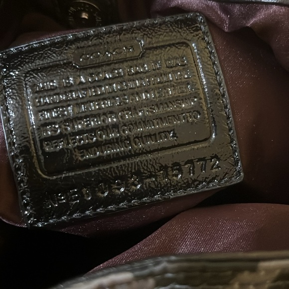 COACH MAGGIE OCELOT SATEEN LEOPARD HOBO BAG 15772 - Picture 9 of 10